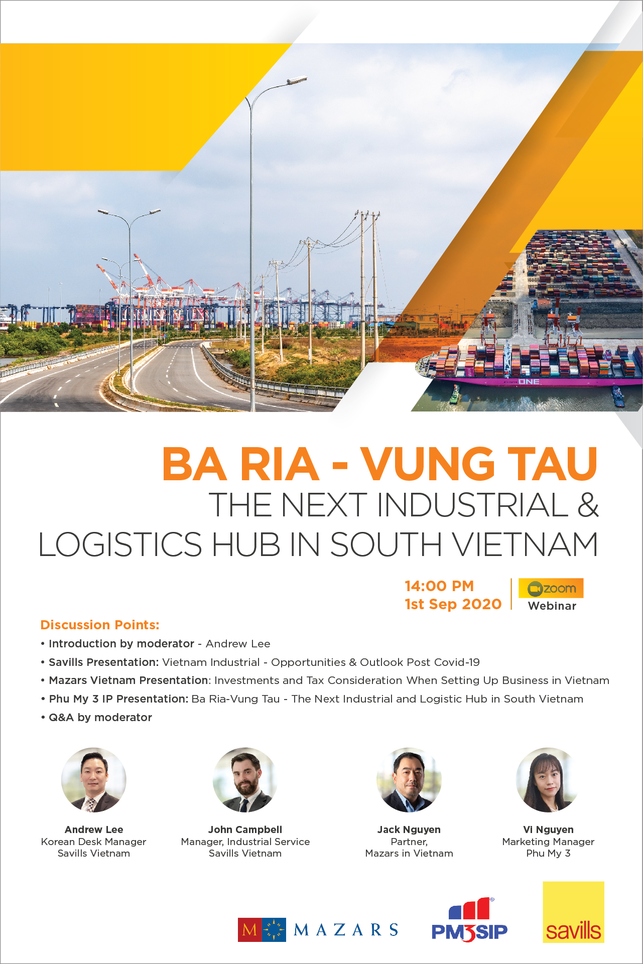 WEBINAR: Bà Rịa Vũng Tàu: Trung tâm Logistics và Công nghiệp tiếp theo tại miền Nam Việt Nam