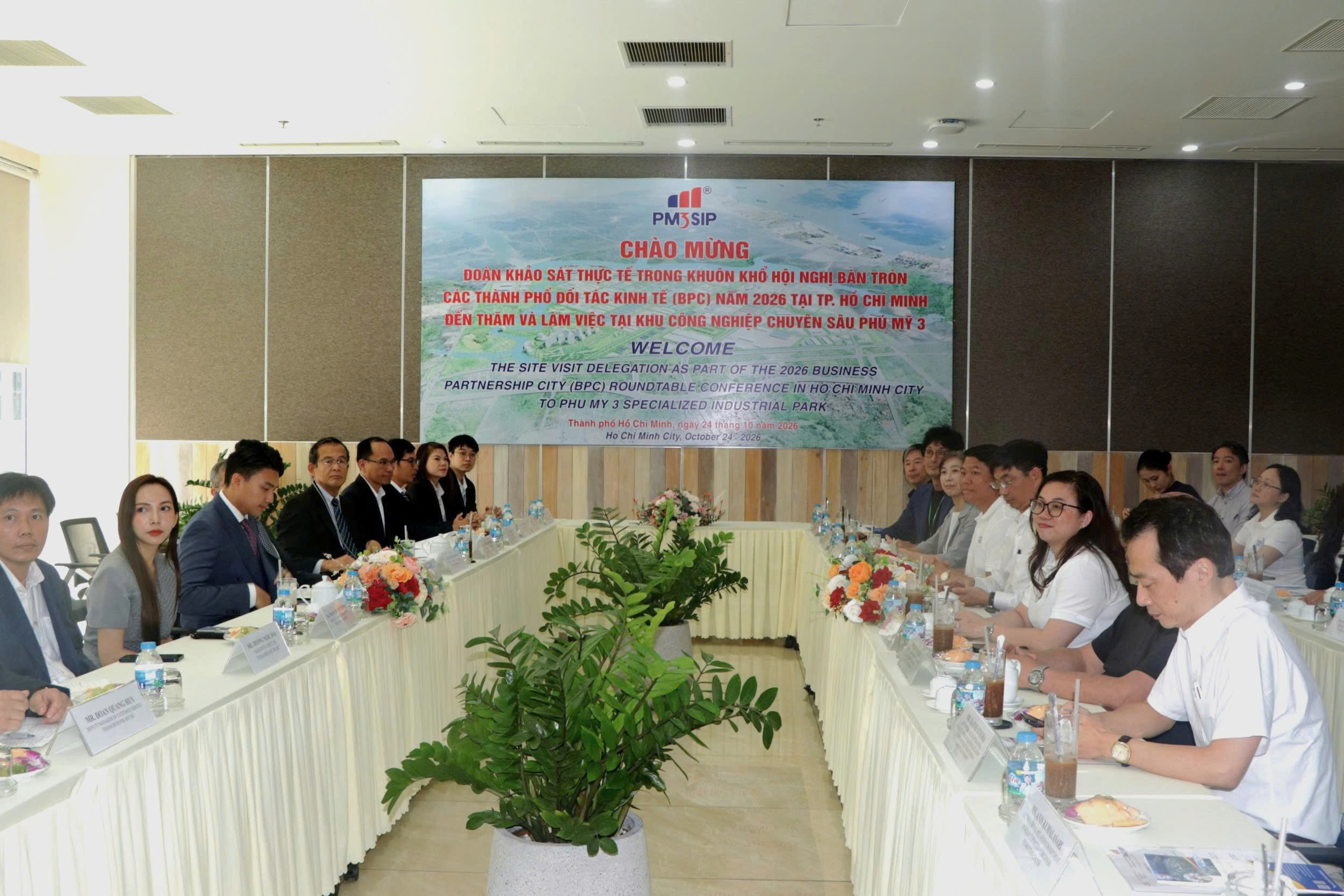 Delegation from BPC 2026 Surveys Infrastructure and Investment Environment at Phu My 3 SIP