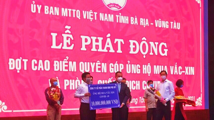 THANH BINH PHU MY JOINT STOCK COMPANY PHU MY 3 SIP DONATE 10 BILLION 