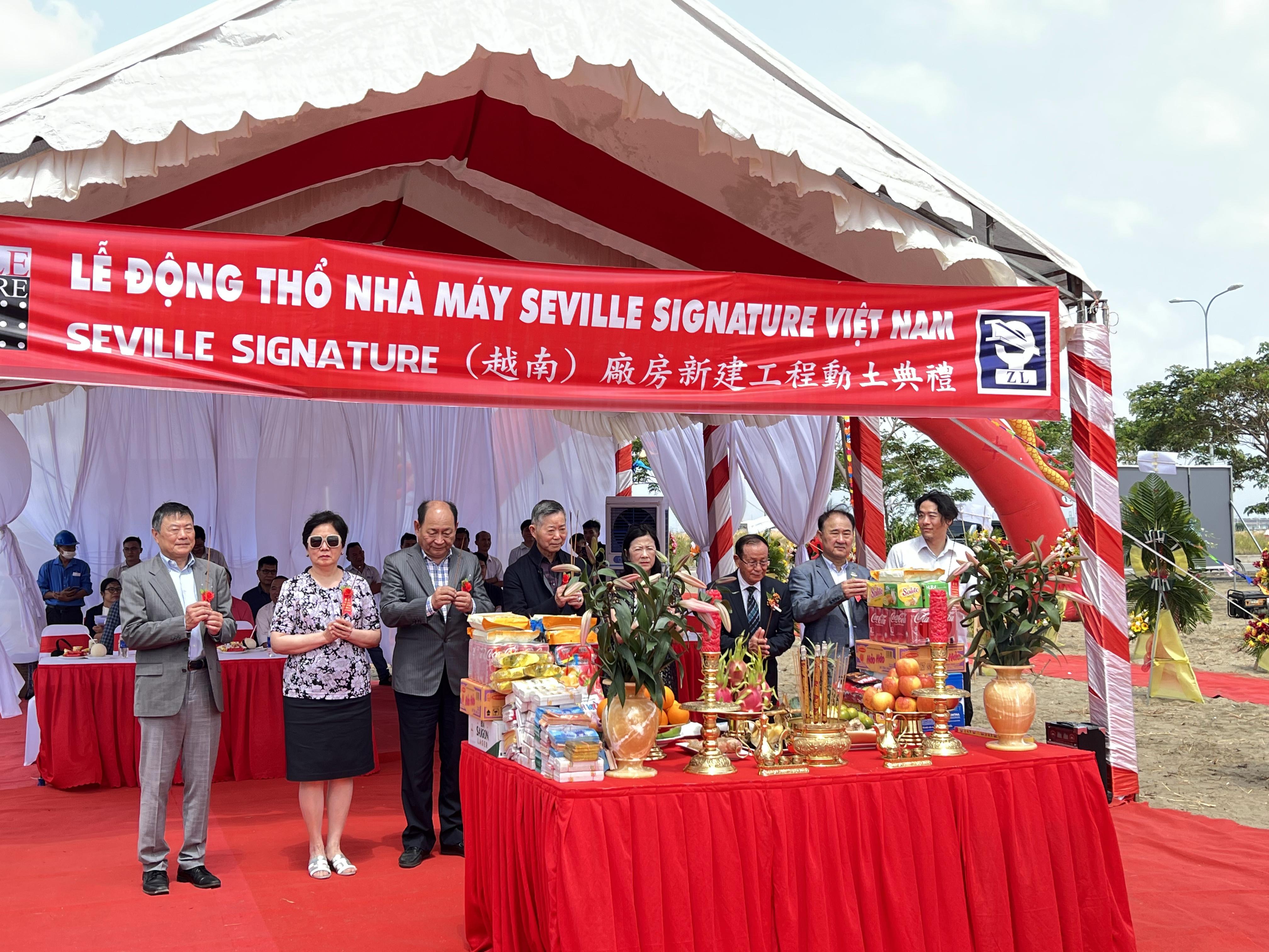 Groundbreaking ceremony of the Seville Signature Vietnam Factory